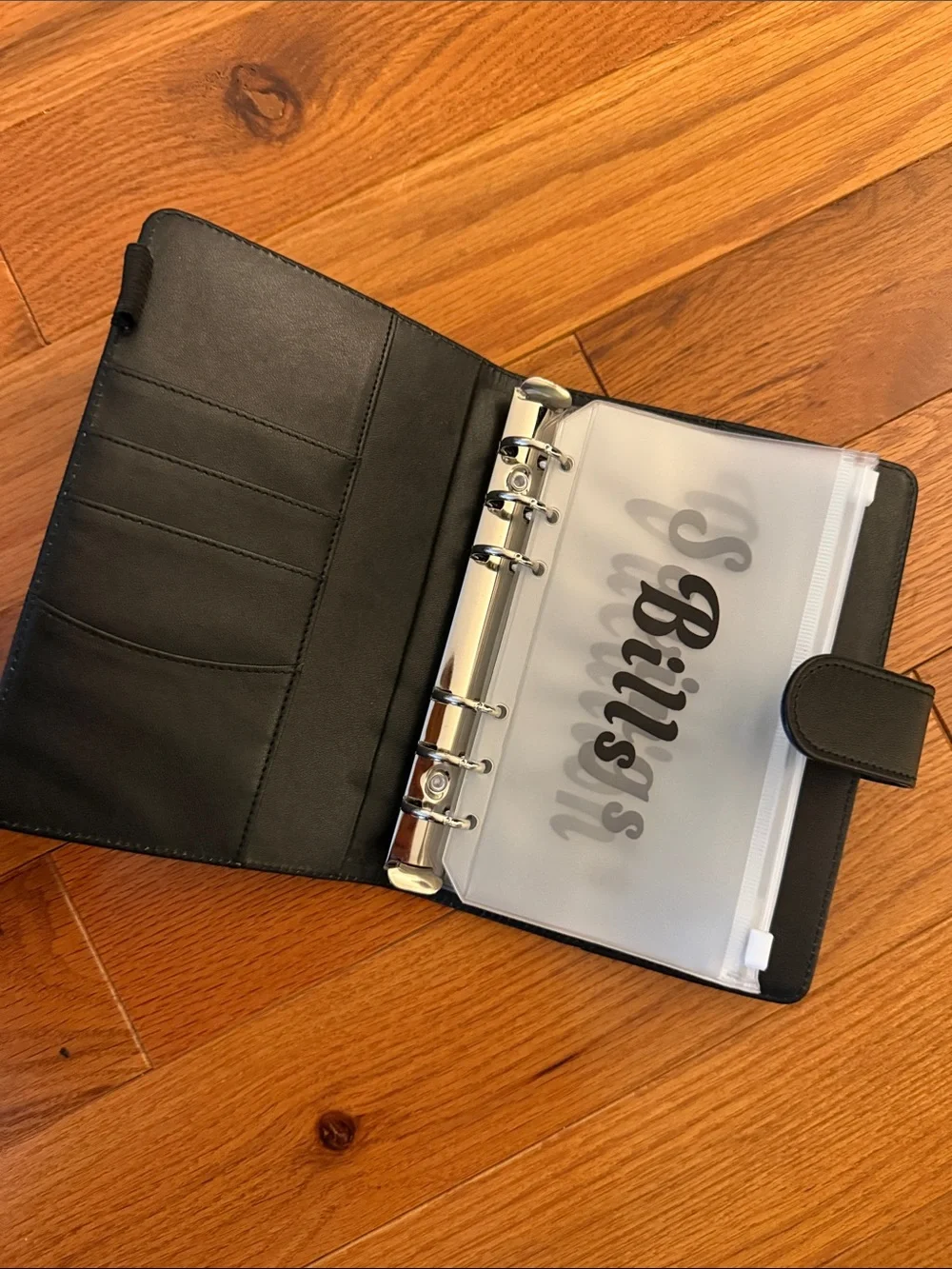 Black MM planner with 5 money saving envelopes.This was a special order. Inspi